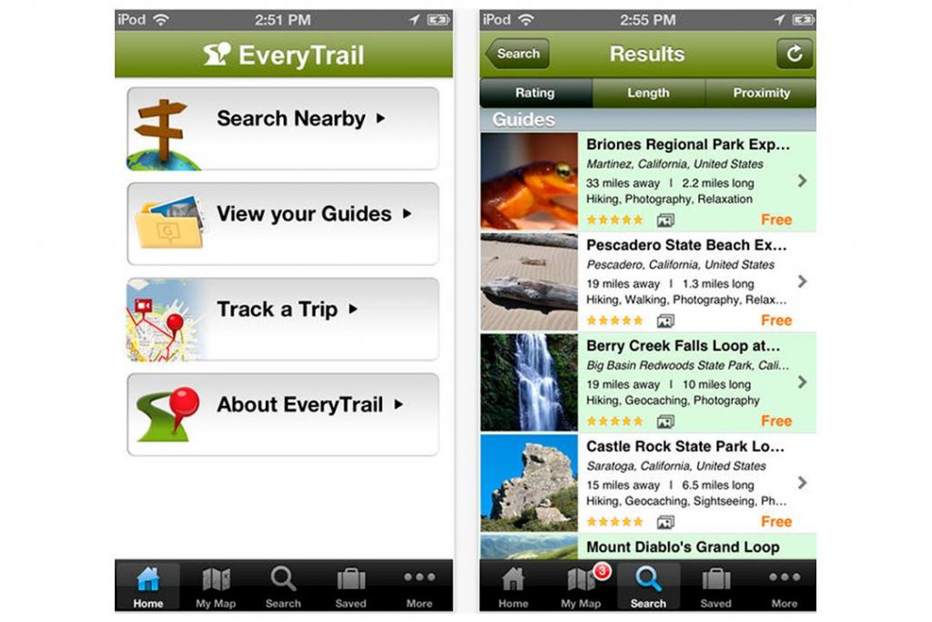 EveryTrail: app iPhone e iPad